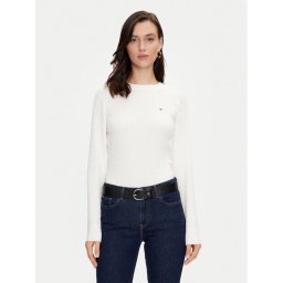 Tommy Hilfiger Пуловер WW0WW41142 Бял Regular Fit