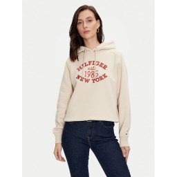 Tommy Hilfiger Суитшърт Varsity WW0WW42098 Бежов Regular Fit