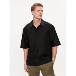 Calvin Klein Jeans Риза J30J325173 Черен Relaxed Fit