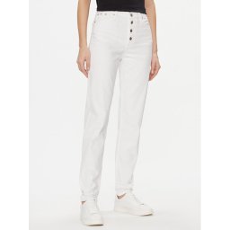 Calvin Klein Jeans Дънки J20J222765 Бял Mom Fit