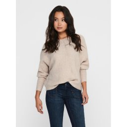 ONLY Пуловер 15168705 Бежов Regular Fit