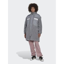 adidas Зимно яке Sherpa HK5256 Сив Relaxed Fit