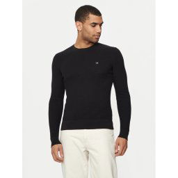 Calvin Klein Пуловер K10K113031 Черен Regular Fit