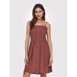 ONLY Лятна рокля Annika 15193884 Кафяв Slim Fit