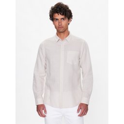 Calvin Klein Риза K10K108664 Бежов Regular Fit