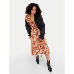 Gap Лятна рокля 856730-01 Кафяв Regular Fit