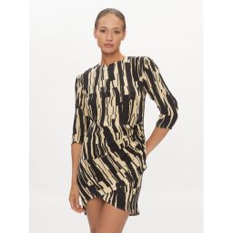 DKNY Коктейлна рокля D2A4B344 Черен Regular Fit