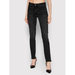 7 For All Mankind Дънки Roxanne JSWXC320LB Черен Slim Fit