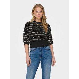 ONLY Пуловер Asa 15310527 Черен Regular Fit