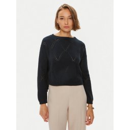 Weekend Max Mara Пуловер Abbozzi 2425366161 Тъмносин Slim Fit