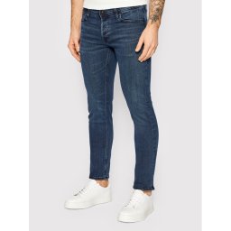 Jack & Jones Дънки Glenn 12173407 Тъмносин Slim Fit