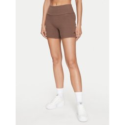 adidas Спортни шорти Lounge IY6742 Кафяв Slim Fit