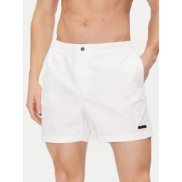 Calvin Klein Swimwear Плувни шорти KM0KM00943 Бял Regular Fit