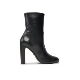 Stuart Weitzman Боти Vida 100 Zip Bootie SG232 Черен