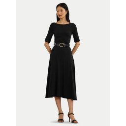 Lauren Ralph Lauren Ежедневна рокля 250863913 Черен Regular Fit