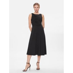 DKNY Коктейлна рокля DD3KP365 Черен Regular Fit