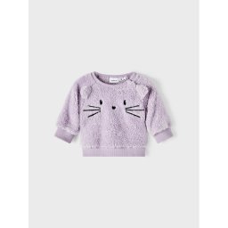 NAME IT Суитшърт 13210053 Виолетов Regular Fit