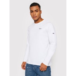 Pepe Jeans Тениска с дълъг ръкав Original Basic 2 Long N PM508211 Бял Slim Fit