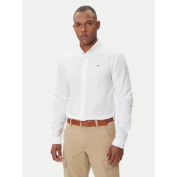 Tommy Jeans Риза Oxford DM0DM09594 Бял Slim Fit