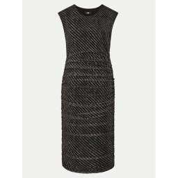 DKNY Коктейлна рокля P4ADEWPO Черен Regular Fit