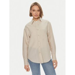 Calvin Klein Риза K20K206694 Бежов Relaxed Fit