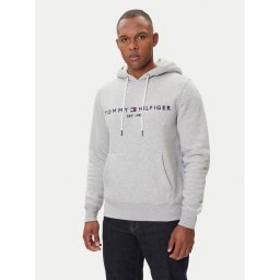 Tommy Hilfiger Суитшърт Core Logo MW0MW10752 Сив Regular Fit