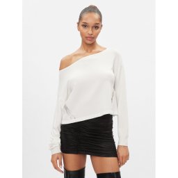 Liu Jo Sport Пуловер TA4159 MS49I Екрю Cropped Fit