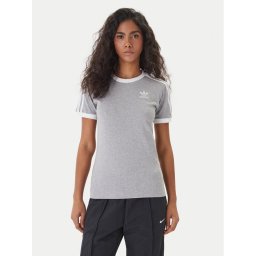 adidas Тишърт adicolor Classics 3-Stripes GN2909 Сив Regular Fit
