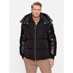 Boss Пухено яке Dybes 50499800 Черен Regular Fit