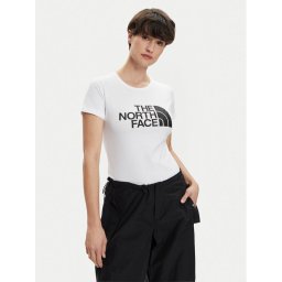 The North Face Тишърт Easy NF0A87N6 Бял Regular Fit