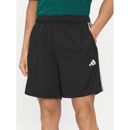 adidas Спортни шорти Train Essentials Piqué 3-Stripes Training Shorts IB8111 Черен Regular Fit