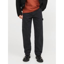 Jack & Jones Дънки Eddie 12252802 Черен Loose Fit