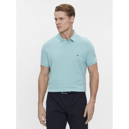 Tommy Hilfiger Тениска с яка и копчета 1985 MW0MW17770 Син Regular Fit