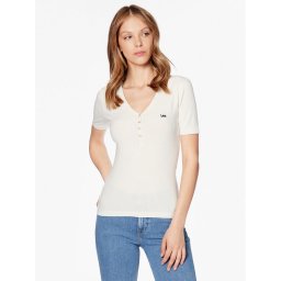 Lee Тишърт L44KIPNQ 112333722 Екрю Regular Fit