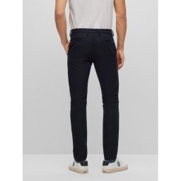 Boss Текстилни панталони Kaito1_T 50487754 Тъмносин Slim Fit