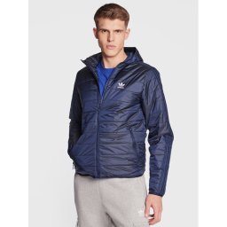 adidas Преходно яке Padded Hooded Puffer Jacket HL9210 Син Regular Fit