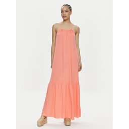 Tommy Hilfiger Лятна рокля UW0UW05406 Оранжев Relaxed Fit