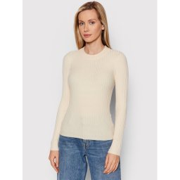 Pieces Пуловер Crista 17115047 Бежов Slim Fit