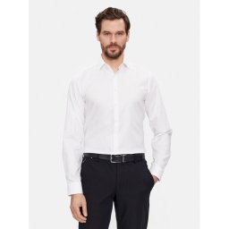 Calvin Klein Риза K10K108426 Бял Slim Fit