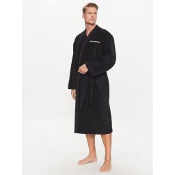 KARL LAGERFELD Халат Ikonik 230M2185 Черен