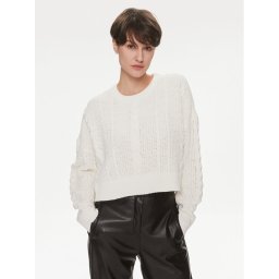 ONLY Пуловер Malena 15309262 Бял Regular Fit