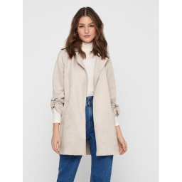 ONLY Палто от изкуствена кожа Joline 15179864 Бежов Regular Fit