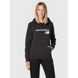 New Balance Суитшърт Classic Core Fleece WT03810 Черен Relaxed Fit