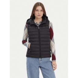 Tommy Hilfiger Жилетка за костюм Global Stripe WW0WW42051 Черен Regular Fit