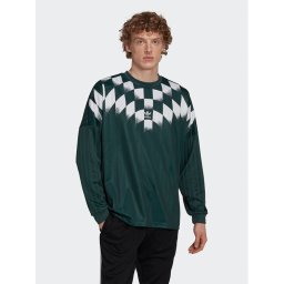adidas Тениска с дълъг ръкав Rekive Graphic HK7330 Зелен Loose Fit