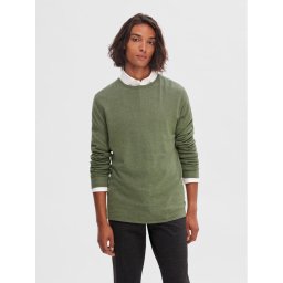 Selected Homme Пуловер 16079774 Зелен Regular Fit