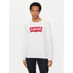 Levi's® Тениска с дълъг ръкав Graphic Tee 36015-0010 Бял Regular Fit