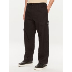 Calvin Klein Jeans Текстилни панталони J30J325126 Черен Regular Fit