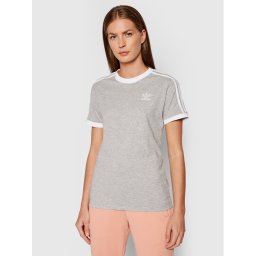 adidas Тишърт adicolor Classics 3-Stripes H33576 Сив Standard Fit