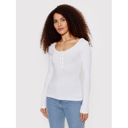 Pieces Блуза Kitte 17101437 Бял Slim Fit